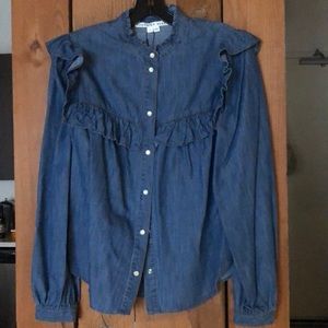 BNWT Veronica Beard Denim Shirt